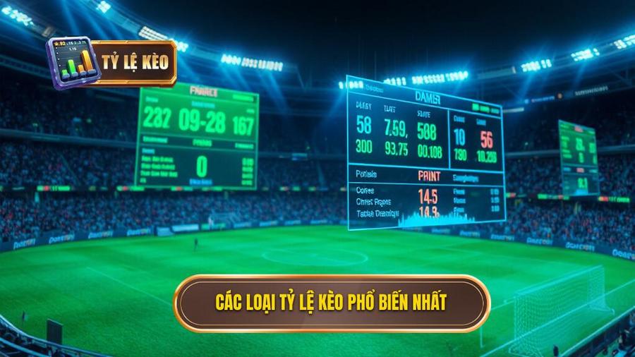 Các loại tỷ lệ kèo tối nay phổ biến nhất