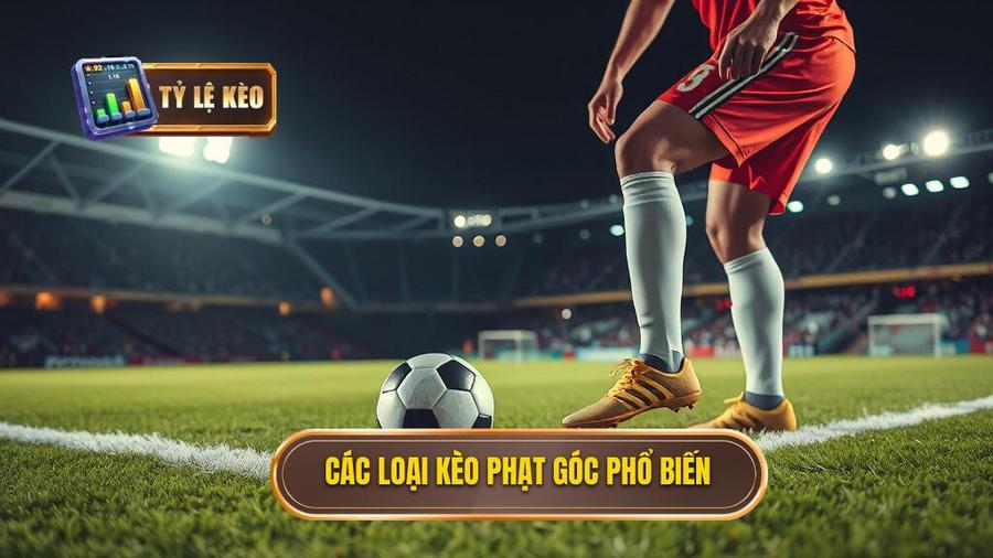 Các loại kèo phạt góc phổ biến